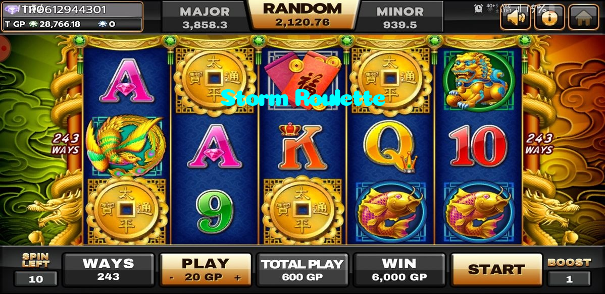 available types of Storm Roulette bet including pre-match live express and system bets